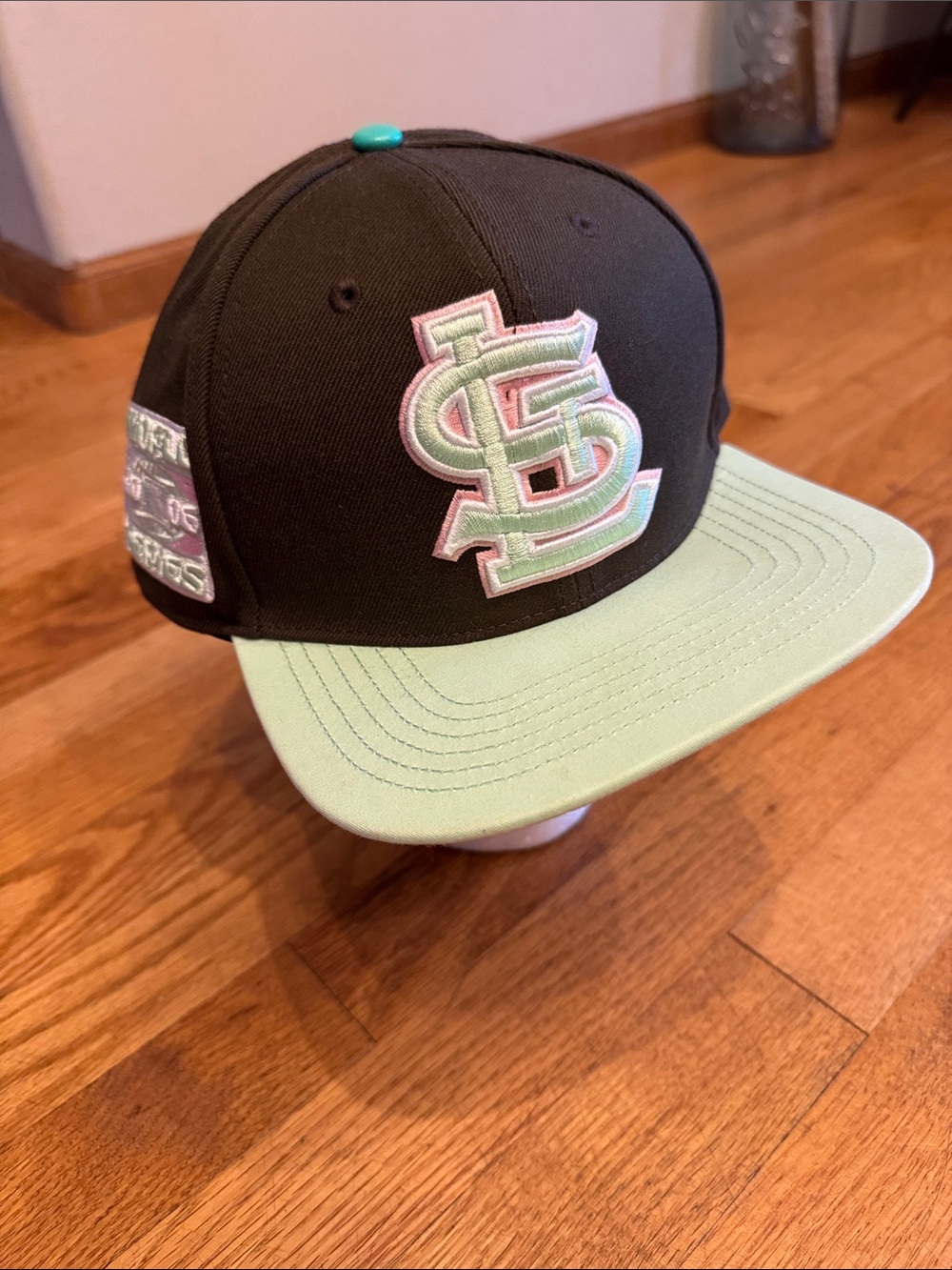 Cardinals 2006 World Series Mint Green Snapback Hat